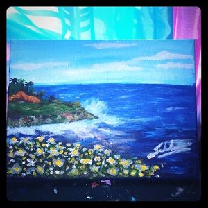 Acrylic painting of Ocean